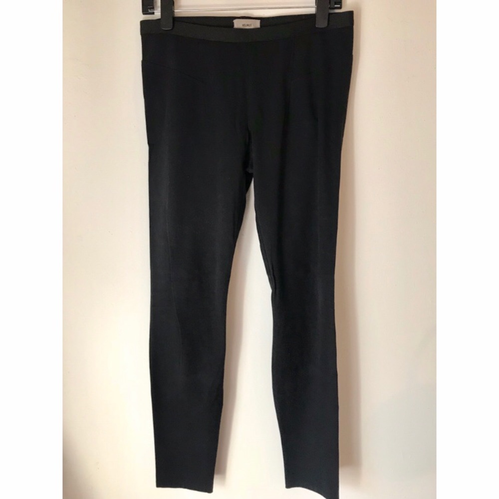 Helmut black cotton/viscose leggings sz large